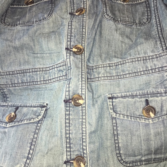 Chico’s Tailored Soft Denim Jacket Size 1 (M) EUC - Picture 8 of 8